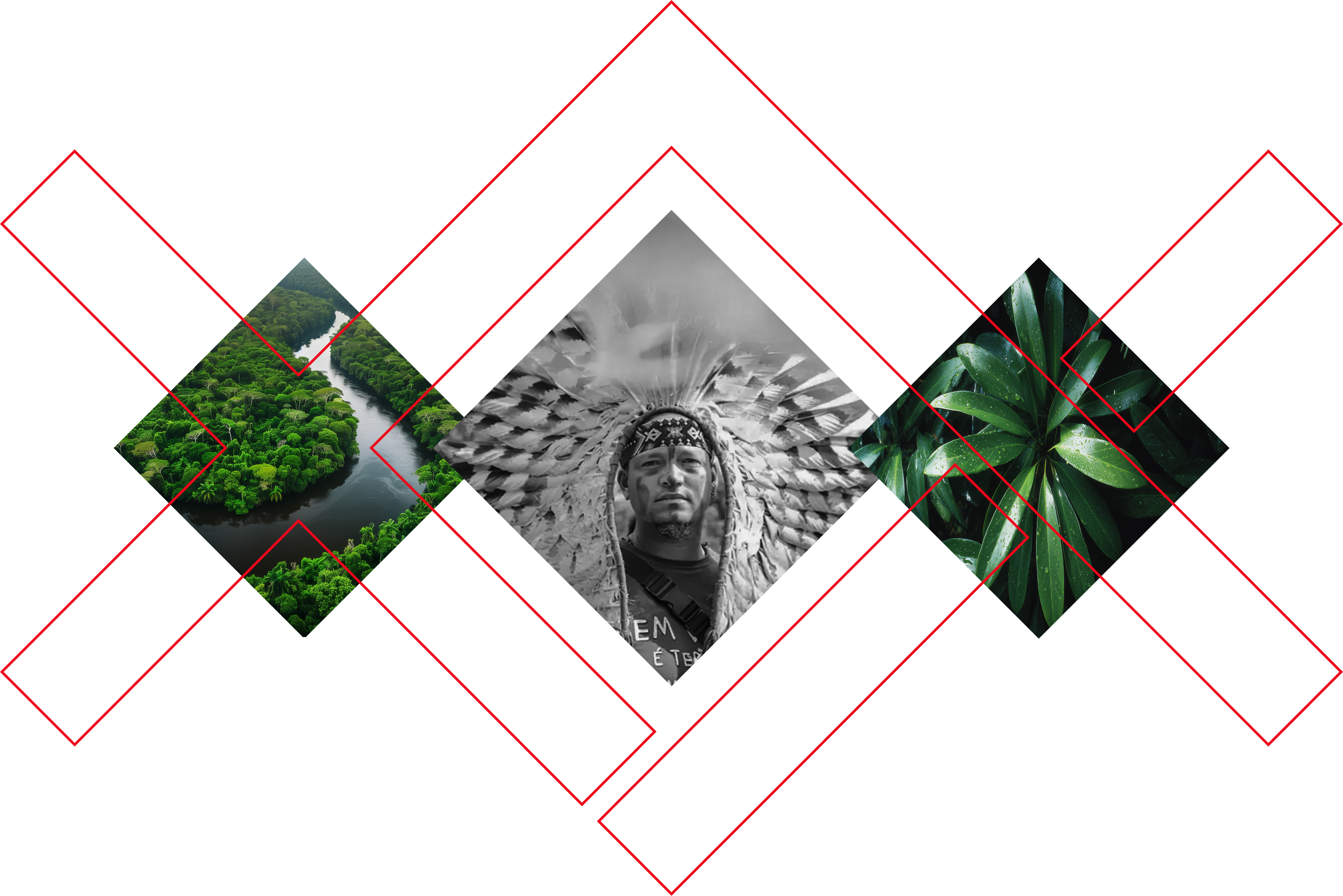 Elemento gráfico que mostra duas cruzes vermelhas conectadas no fundo